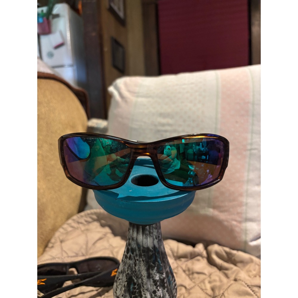 Renegade Pro Ike Series Polarized Sunglasses Tortoise Frame Blue Mirror Lens